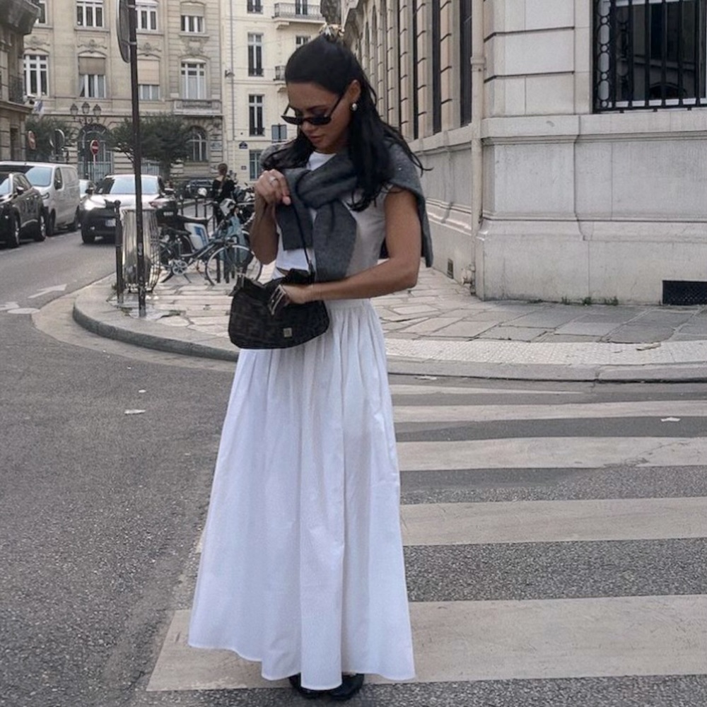 THE MAXI SKIRT by Uncle Studios in White. Pristine condition. Size XS.